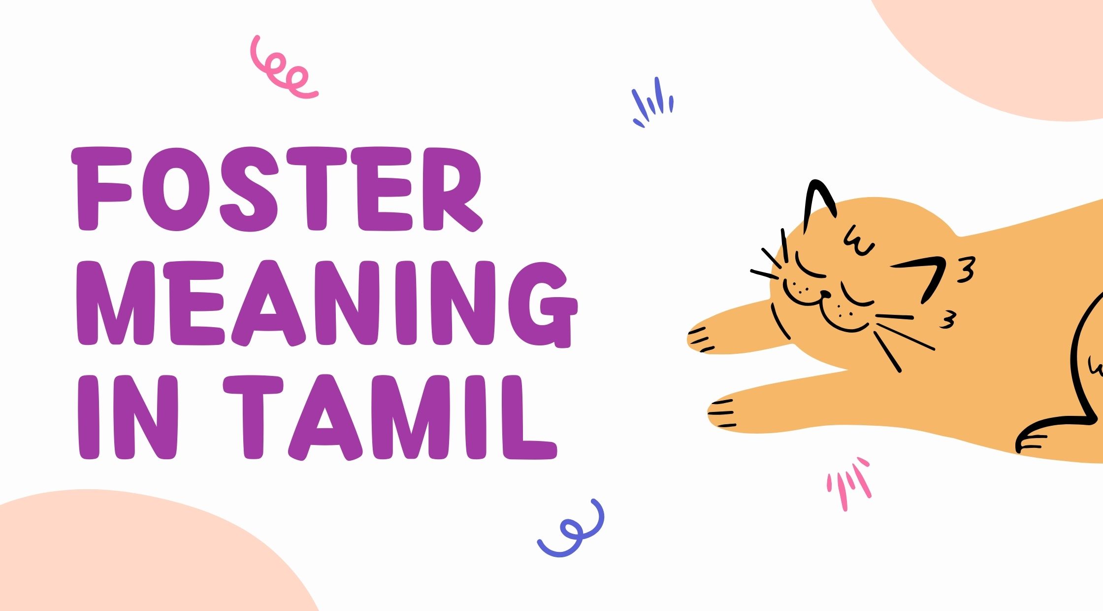 Foster Meaning in Tamil